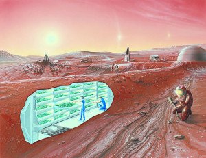 Mars Colony Concept - By NASA Ames Research Center (NASA Ames featured images) [Public domain], via Wikimedia Commons